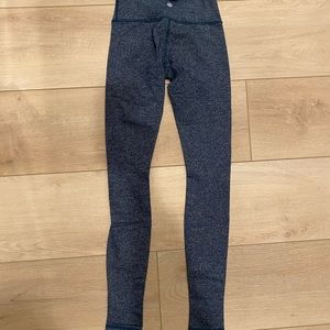 Herringbone teal leggings pants